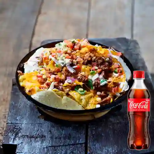 Combo Nachos Al Pastor + Coca Cola Original 400 ml
