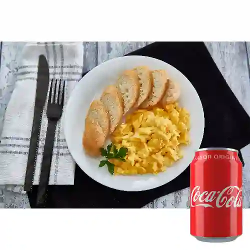 Combo Desayuno Clasico + Coca-Cola Sabor Original 330 ml