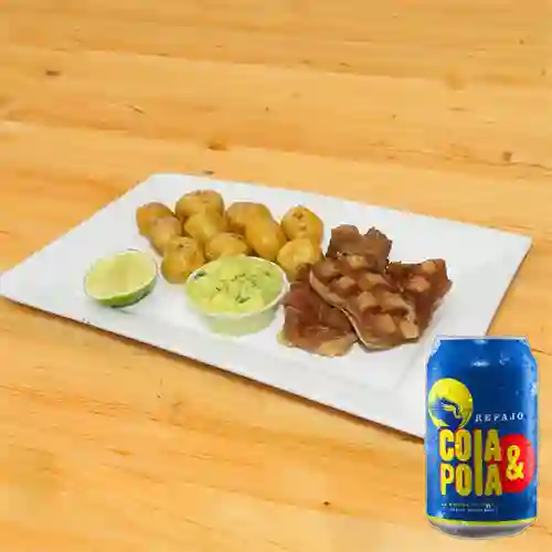Combo Chicharrones Criollos + Cola & Pola 355 ml