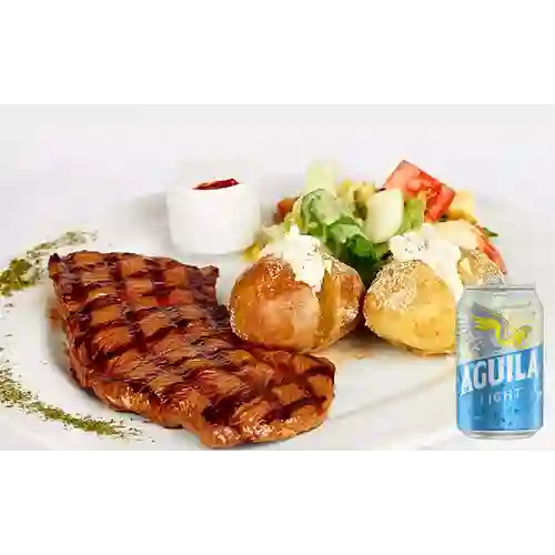 Combo Baby Beef con Cerdo + Aguila Light 355 ml