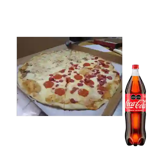 Combo Pizza Mediana (35 Cms) + Cocacola Orig 1.5l