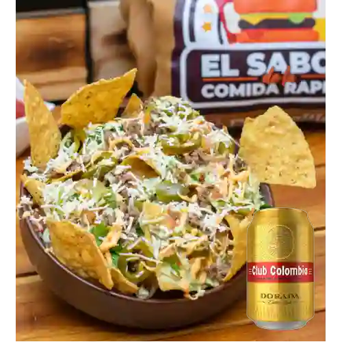 Combo Nachos Especial + Club Colombia Dorada 355 ml