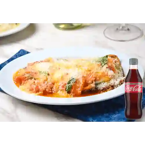 Combo Eggplant Parm + Coca-Cola Sabor Ligero 300 ml