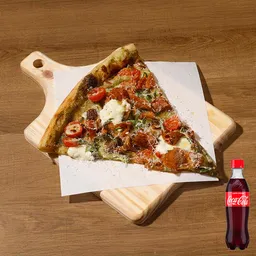 Combo Slice Vegetales +Cocacola Orig 400ml