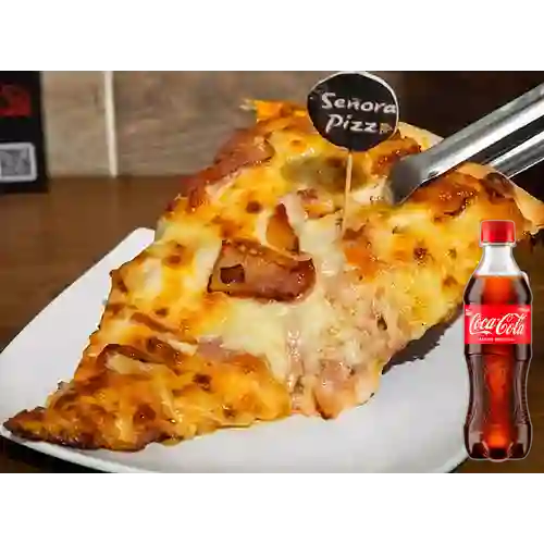 Combo Pizza Porción + Coca Cola Original 400 ml