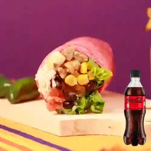 Combo Burrito Mediano + Coca Cola Sin Azúcar 400 ml