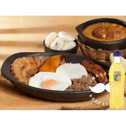 Combo Bandeja Paisa + Quatro Original 400ML