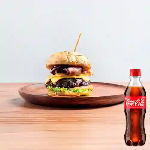 Combo Hamburguesa Big Bacon +Cocacola Orig 400ml