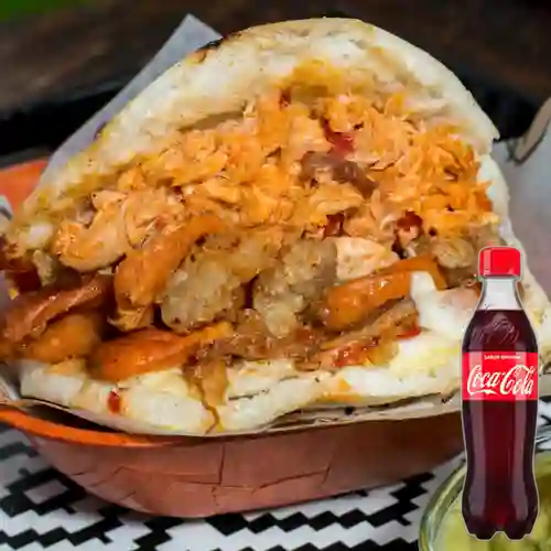 Arma Tu Arepa c/ 4 Ingredientes +Cocacola Org 400ml