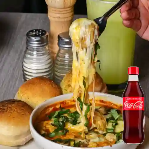 Combo Champiñones Rellenos +Cocacola Orig 400ml