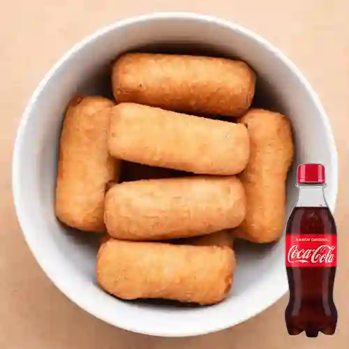 Combo 6x Deditos Queso Tequeño +Cocacola Orig 250ml