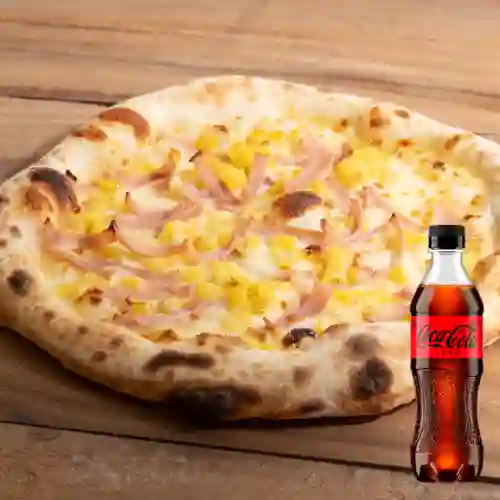 Combo Pizza Hawaiana + Coca-Cola ZERO 400ml