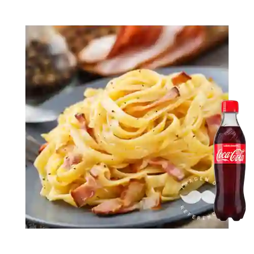 Combo Spaghatti a la Carbonara +Cocacola Orig 400ml