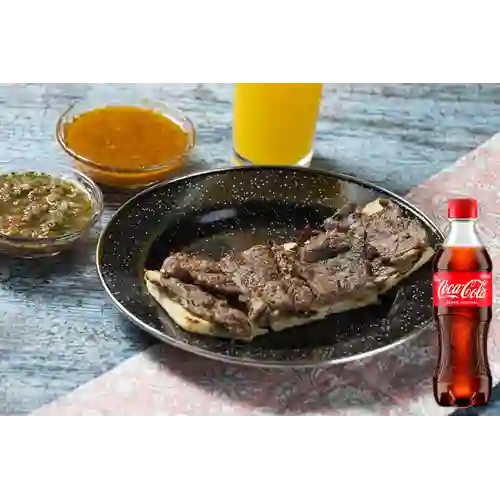 Combo Lomo de Res + Coca Cola Original 400 ml