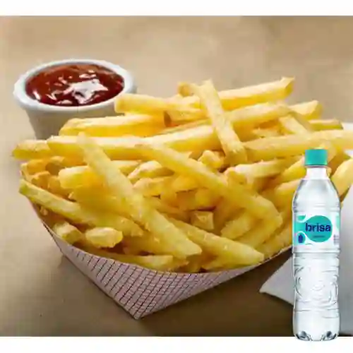 Combo Papa a la Francesa + Brisa Sin Gas 600ML