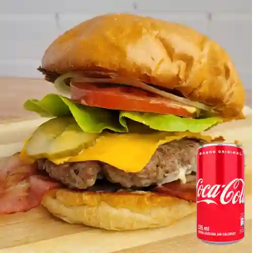 Combo Burger Sargento + Coca-Cola Original 235 ml