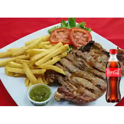 Combo Media Carne Asada + Coca Cola Original 400 ml