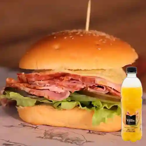 Sándwich de Bondiola +Del Valle Fresh Citrus 500ml