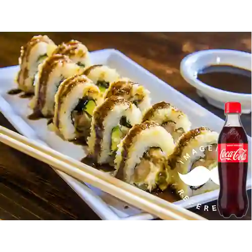 Combo Sushi Tempura + Coca-Cola Sabor Original 400 ml