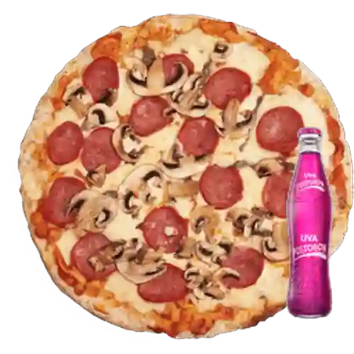 Combo Pizza Cuatro Estaciones + Uva Postobon 350 ml