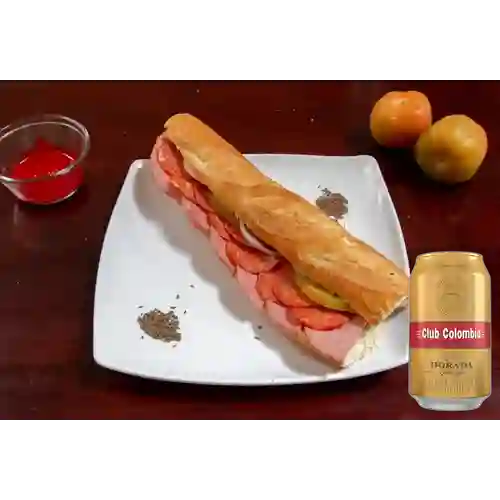Combo Sándwich Mixto + Club col. Dorada Lta 330ml