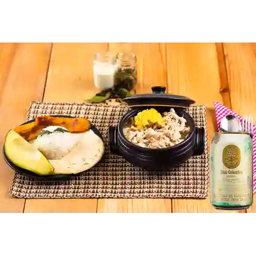 Combo Sopa de Ajiaco + Club Colombia Dorada 330 ml