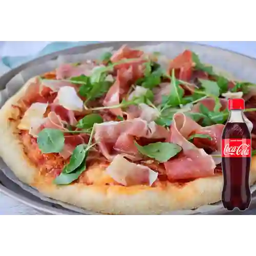 Combo Pizza de Jamón + Coca-Cola Sabor Original 400 ml