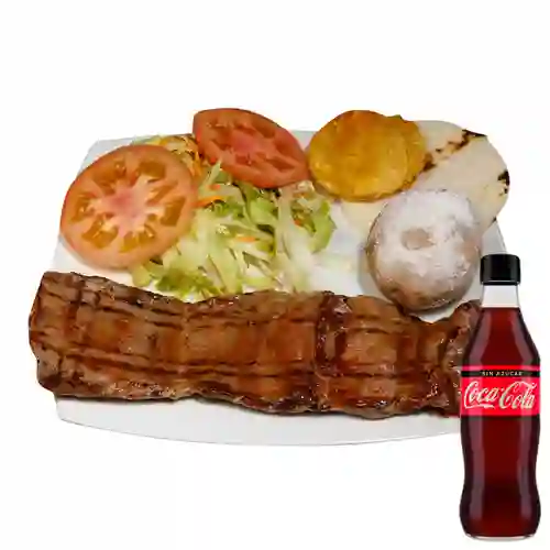 Combo Promo Solomo a la Parrilla +Cocacola S/az 350ml