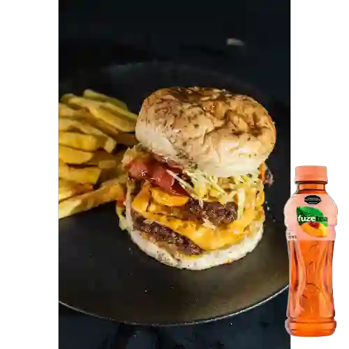 Combo Hamburguesa de Pollo + Fuze Tea Durazno 400ML