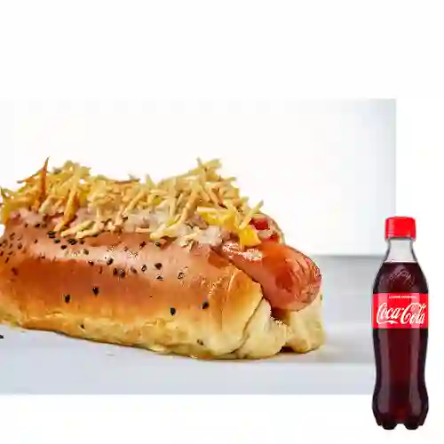 Combo Perro Caliente Del Fuego +Cocacola Orig 400ml