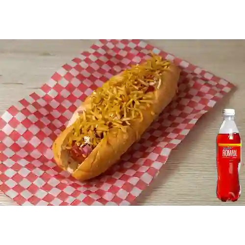 Combo Perro Caliente Ranchero + Kola Roman 400 ml