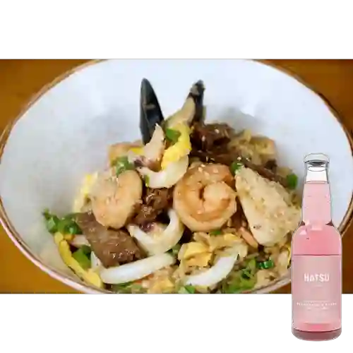 Arroz Chaufa Mar&Tierra +Hatsu Frambuesa/Rosas 300ml