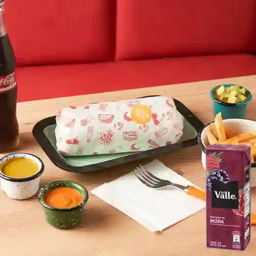 Combo Burrito + Del Valle Frutal Mora 200ML