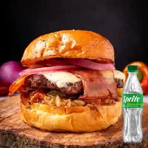 Combo Smoke Burger + Sprite Original 400ml