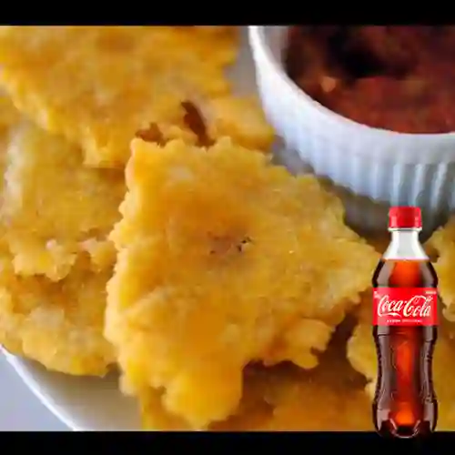 Combo Patacones con Hogao' + Coca Cola Original 400 ml