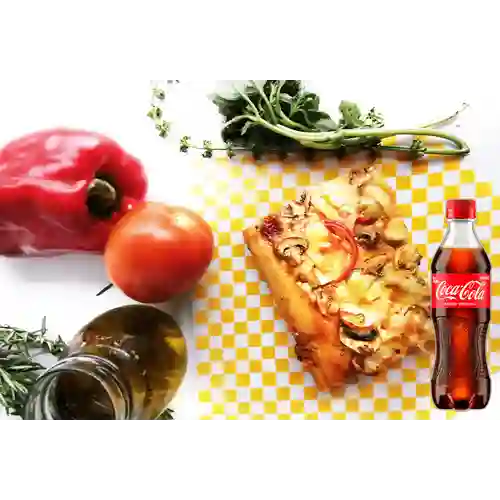 Combo Pizza de Vegetales Personal +Cocacola Orig 400ml