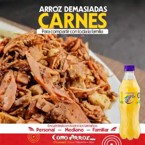 Arroz Demasiadas Carnes Cuarto +Quatro Org 400ML