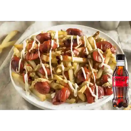 Combo Salchipapa Especial + Coca Cola Sin Azúcar 250ML