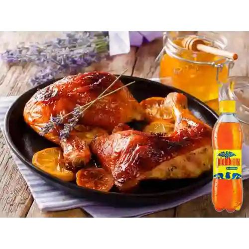 Combo Cuarto de Pollo Asado + Colombiana 350 ml