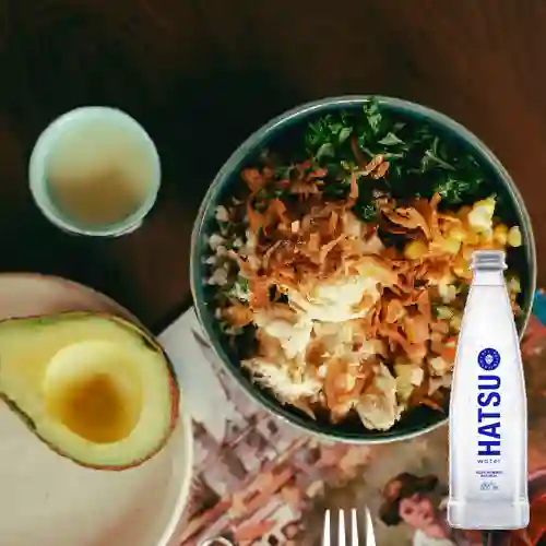 Combo Bowl Guac' a Toast + Agua Hatsu Sin Gas 500 ml