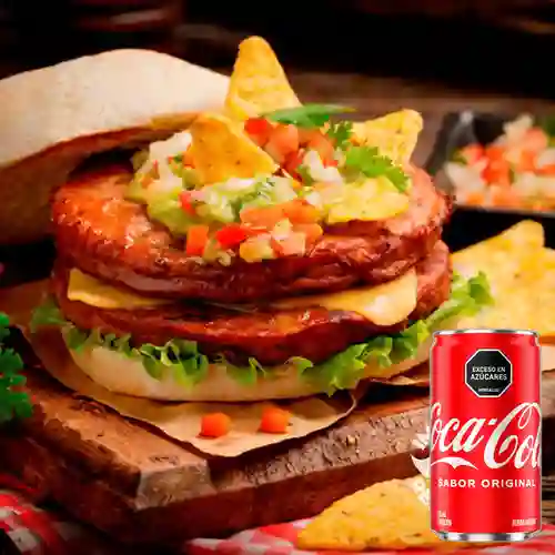 Combo Hamburguesa Mexicana + Coca Cola Original 235 ml