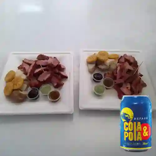 Combo Carne a la Llanera X 370 gr + Cola y Pola