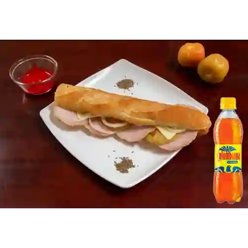 Combo Sándwich de Lomo + Colombiana 300 ml
