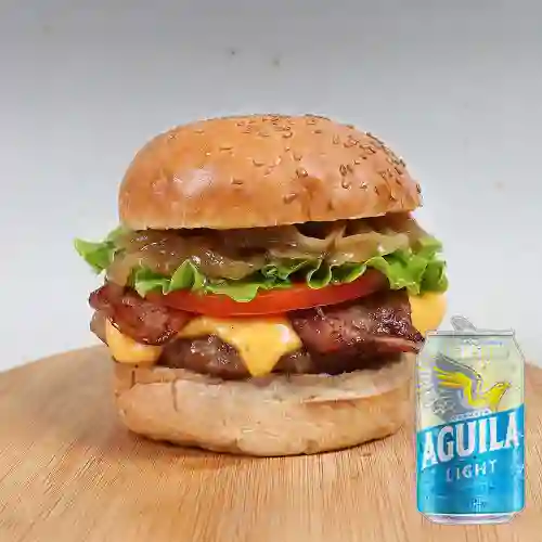 Combo Hamburguesa Dulce Grillé + Aguila Light Lata 330ml