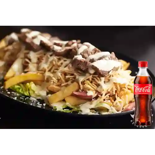 Combo Salchipapa 5 Carnes + Coca Cola Original 400 ml