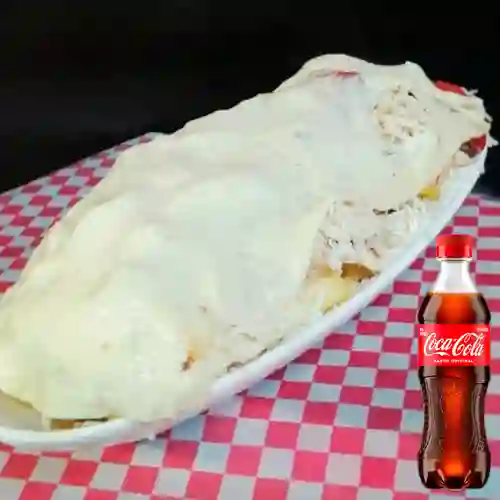 Combo Salchipapa Especial + Coca Cola Original 400 ml