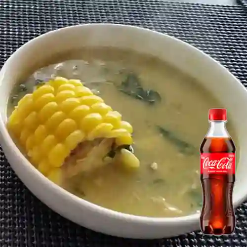 Combo Sopa Del Día 24 Oz + Coca Cola Original 400 ml