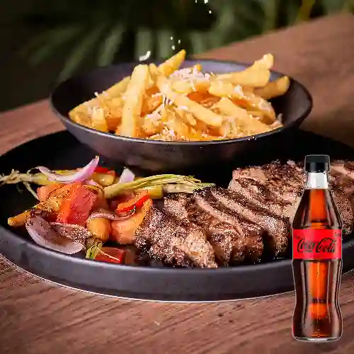 Combo New York Steak Angus + Coca-Cola Zero 300 ml