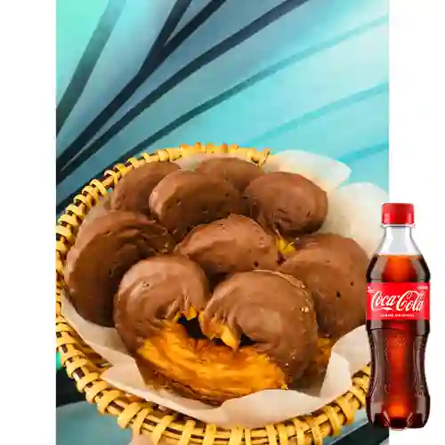 Corazones de Hojaldre c/ Chocolate +CocaCola Org 400ml