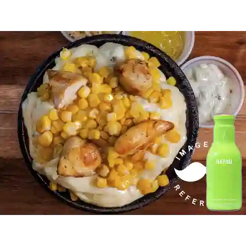 Combo Mazorcada con Pollo + Hatsu Verde 250 ml